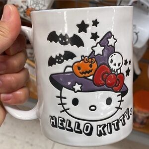 Hello Kitty Witch Halloween Mug with Purple and Red Accents